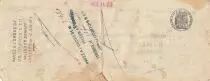 Frankreich 13 francs - Bank cheque receipt - Fenaille & Despeaux - 1907