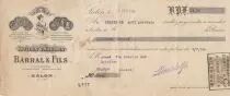 Frankreich 14 francs - Bank cheque receipt - Oils and soaps - 1914