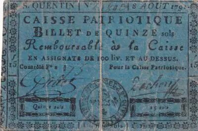 Frankreich 15 Sols - Aisne - Saint Quentin - 1791