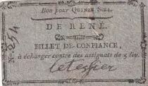 Frankreich 15 Sols - Sarthe - Commune de Ren� -  1792