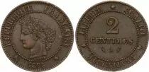 Frankreich 2 centimes Ceres - Third Republic - 1885A