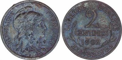 Frankreich 2 Centimes Dupuis - 1902