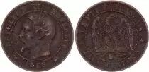 Frankreich 2 Centimes Napoleon III - Nude Head - 1855 D Lyon - Anchor