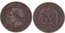 Frankreich 2 Centimes Napoleon III - Nude Head - 1856 B Rouen - Anchor