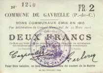 Frankreich 2 F Gavrelle - 20/03/1915