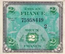 Frankreich 2 Francs - Allied Military Currency - 1944 - Serial 2 - VF.16.01