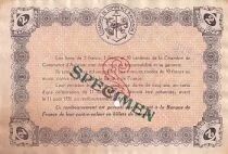 Frankreich 2 Francs - Avignon Chamber of Commerce - 1914 - Specimen