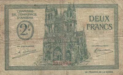 Frankreich 2 Francs - Chamber of Commerce - Amiens - 1922
