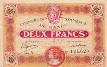Frankreich 2 Francs - Chamber of Commerce - Nancy - 11-11-1918 - S&eacute;rie A