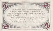 Frankreich 2 Francs - Chambre de commerce de Lorient - 1915 - P.75-16