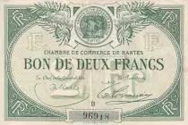 Frankreich 2 Francs - Chambre de commerce de Nantes - Serial B - P.88-10