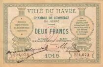 Frankreich 2 Francs - Chambre de commerce du Havre - 1915 - P.68-12