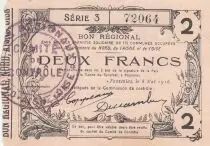 Frankreich 2 Francs - Fourmies - Regional Coupon  - 08-05-1916 - Serial 3
