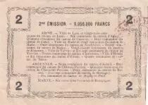 Frankreich 2 Francs - Laon - Regional Coupon - 16-06-1916 - Serial 10