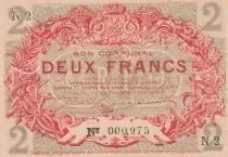 Frankreich 2 Francs - Lille Chamber of Commerce- 1917 - Number 000,975
