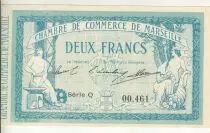 Frankreich 2 Francs - Marseille - Chamber of Commerce - 12-09-1914 - Serial Q