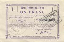 Frankreich 2 Francs - Unified Regional Bill - City of Iron