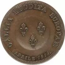 Frankreich 2 Francs (Module), Ange de Paix - 1814 Essai by Tiolier