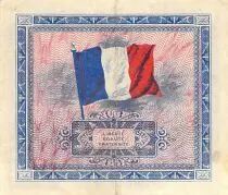 Frankreich 2 Francs Allied Military Currency (Flag) - 1944 Serial 2 - VF+