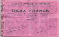 Frankreich 2 Francs Cambrai Caisse d&acute;Epargne