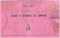 Frankreich 2 Francs Cambrai Caisse d&acute;Epargne