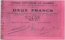 Frankreich 2 Francs Cambrai Caisse d&acute;Epargne