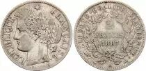 Frankreich 2 Francs Ceres - 1887 A Paris Silver