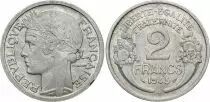 Frankreich 2 Francs Laureate head - 1945 B
