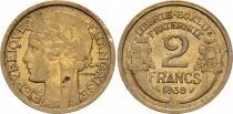Frankreich 2 Francs Laureate head -1939