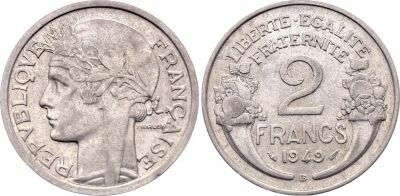 Frankreich 2 Francs Morlon - 1949
