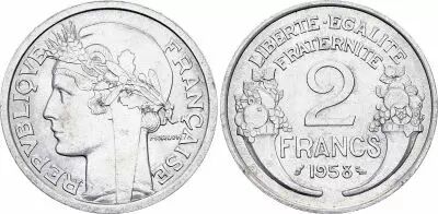 Frankreich 2 Francs Morlon - 1958