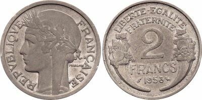 Frankreich 2 Francs Morlon - 1958