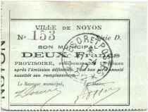 Frankreich 2 Francs Noyon City