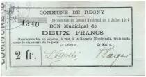 Frankreich 2 Francs Regny City - 1915
