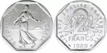 Frankreich 2 Francs Seed sower - 1989 UNC
