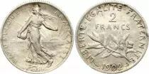Frankreich 2 Francs Semeuse - 1902 - Silver