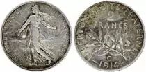 Frankreich 2 Francs Semeuse - 1914 C Castelsarrasin