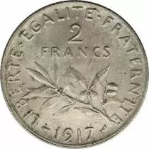 Frankreich 2 Francs Semeuse - 1917