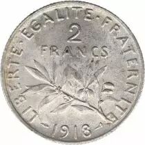 Frankreich 2 Francs Semeuse - 1918
