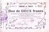 Frankreich 2 Francs Travecy City - 1915