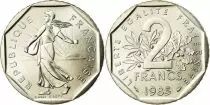 Frankreich 2 Francs Woman sowing seed - 1985 - from UNC set