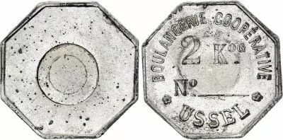 Frankreich 2 Kilos - Monnaie de N�cessit�s - Boulangerie Cooperative d\'Ussel - ND