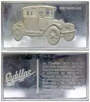 Frankreich 2 Oz Silver Bar - Medaillier Franklin - Cadillac 1912 (1912) - Silver - 1982 - XF to AU
