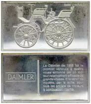 Frankreich 2 Oz Silver Bar - Medaillier Franklin - Daimler (1886) - Silver - 1982 - XF to AU
