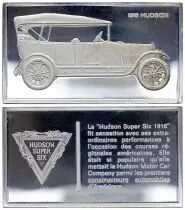 Frankreich 2 Oz Silver Bar - Medaillier Franklin - Hudson Super Six 1916 (1916) - Silver - 1982 - XF to AU