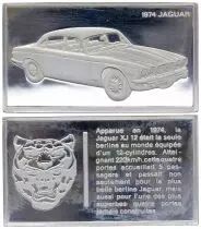 Frankreich 2 Oz Silver Bar - Medaillier Franklin - Jaguar XJ 12 (1974) - Silver - 1982 - XF to AU