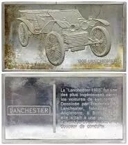 Frankreich 2 Oz Silver Bar - Medaillier Franklin - Lanchester 1903 (1903) - Silver - 1982 - XF to AU