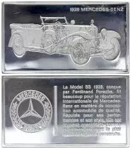 Frankreich 2 Oz Silver Bar - Medaillier Franklin - Mercedes-Benz SS 1928 (1928) - Silver - 1982 - XF to AU