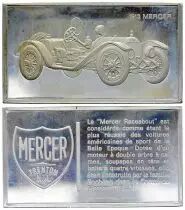 Frankreich 2 Oz Silver Bar - Medaillier Franklin - Mercer Raceabout (1913) - Silver - 1982 - XF to AU