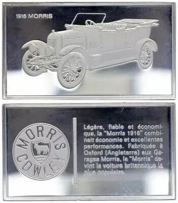 Frankreich 2 Oz Silver Bar - Medaillier Franklin - Morris 1916 (1916)  - Silver - 1982 - XF to AU